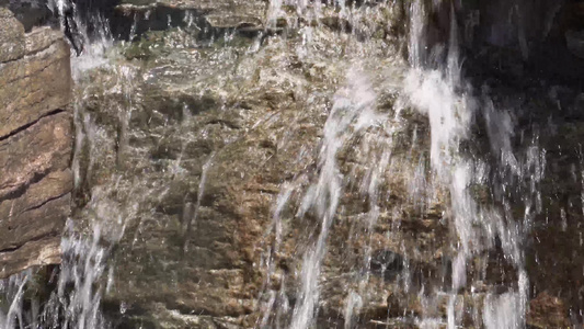 风景山水瀑布流水湖水视频