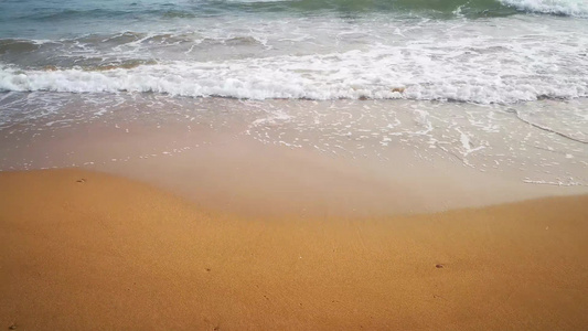 大海海浪沙滩礁石夕阳晚霞实拍视频