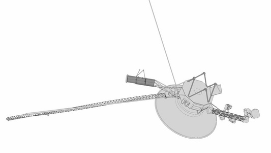 空间探测器技术线条图画空间视频