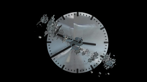 时间和金钱概念动画时钟计时运行22秒视频