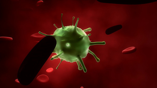 血液中的病毒细胞感染视频