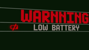 低电池警告屏幕文字系统信息通知动画14秒视频