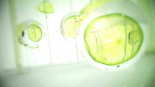 创意水滴水果清新背景视频视频
