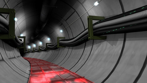 地下电缆和管道隧道10秒视频