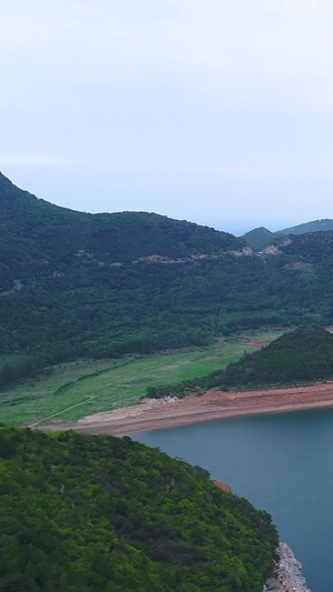 西安黑河水库航拍秦岭水源85秒视频