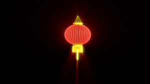 中国风古典灯笼旋转展示（循环）18秒视频