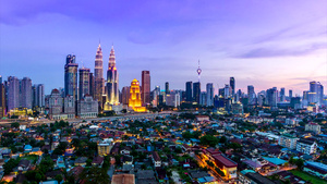 马来西亚城市景色14秒视频