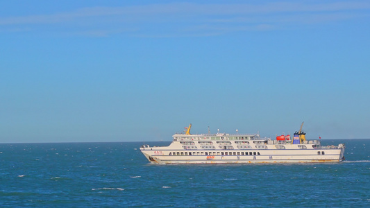 海口琼海海峡海上轮渡视频