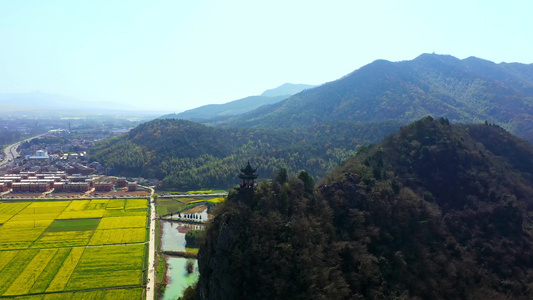 泾县狮子山油菜花中国宣纸博物馆视频