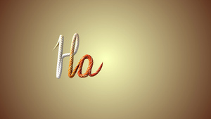 编织线创造了幸福这个词写快乐的文字五颜六色的绳子绳子17秒视频