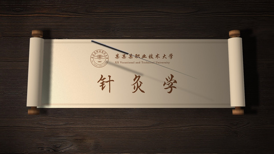 古风 针灸 LOGO 文字 图片展示片头视频