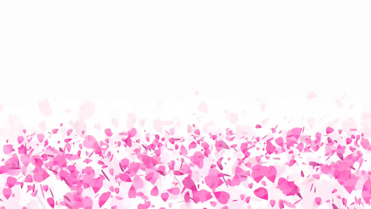 粉红沙库拉叶子滚动旋转落地光玫瑰色视频