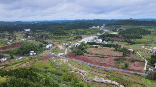 4k航拍全国文明村 乡村振兴产业兴旺美丽视频