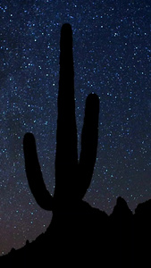 沙漠星空延时自然现象视频