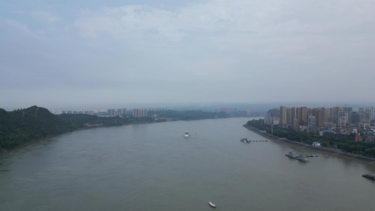 湖北长江三峡风光航拍视频