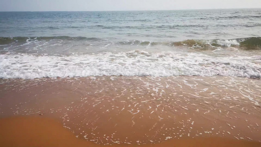 航拍大海海浪视频