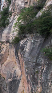 5A洛阳白云山九龙大峡谷景观区白龙瀑布航拍视频旅游景点视频