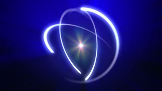 原子轨道射线光光抽象视频
