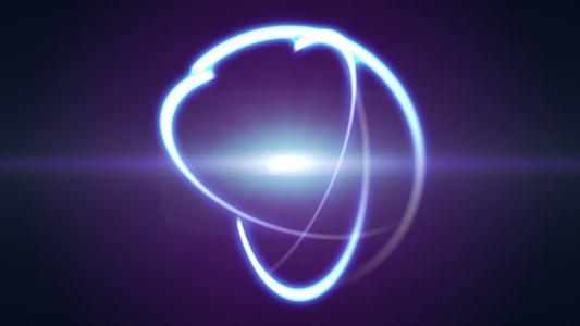 原子轨道射线光光抽象视频