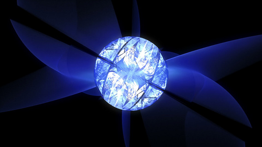 原子抽象蓝色射线视频