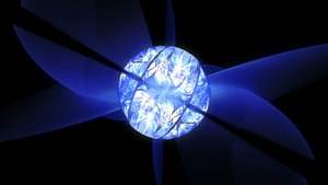 原子抽象蓝色射线16秒视频