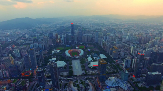 4K广州城市中心航拍视频