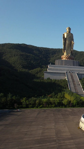 航拍5A平顶山中原大佛景区视频旅游目的地的视频