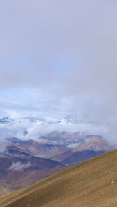 西藏定日县珠穆朗玛峰国家公园风光延时视频旅游景点视频