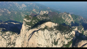 4K陕西华山风景区航拍10秒视频