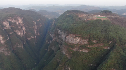 航拍自然风光大山视频