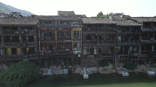 航拍明清古村落古建筑视频