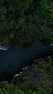 航拍5A安徽天堂寨风景区白马大峡谷翡翠潭视频旅游目的地视频