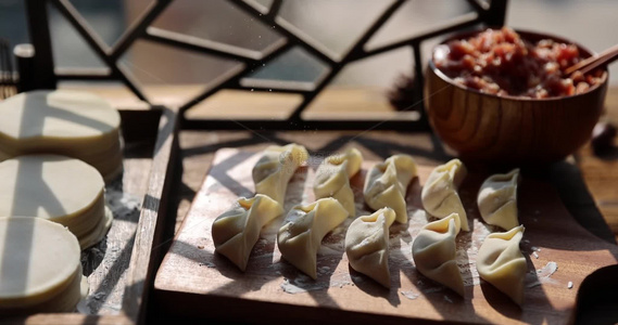 春节冬至饺子包饺子视频