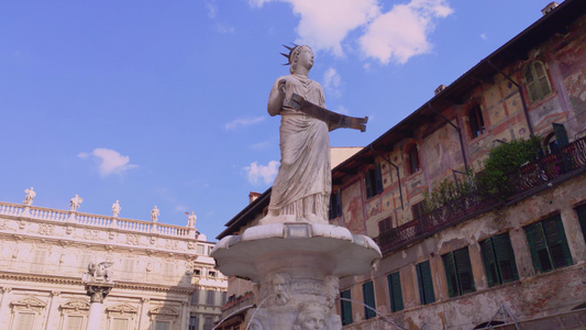 维罗纳的雕像视频