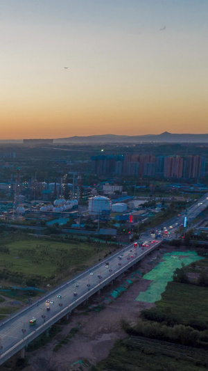 西咸新区上林大桥工业区长庆壳牌石油长庆石油5秒视频
