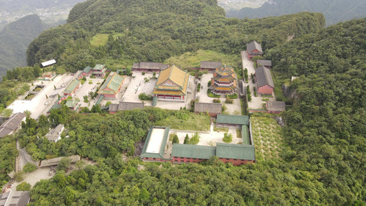 湖南张家界武陵源天门山景区航拍视频