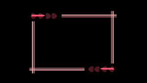 粉色爱心边框14秒视频
