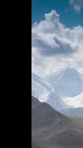 新疆慕士塔格峰雪山延时高海拔视频