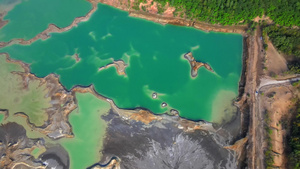 绿松石水的普里莫斯基地区湖泊20秒视频