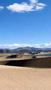 西藏阿里地区五彩沙漠视频西藏旅游视频