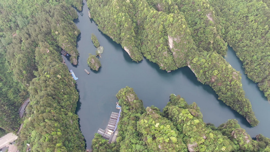 湖南张家界武陵源天门山景区航拍视频