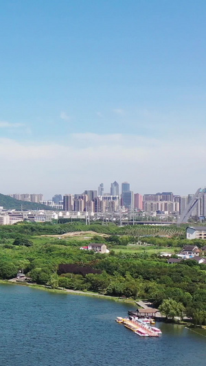 苏州石湖风光航拍视频城市风光31秒视频
