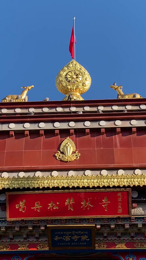 迪庆藏族自治州香格里拉5A景区松赞林寺内部实拍视频合集旅游景点132秒视频