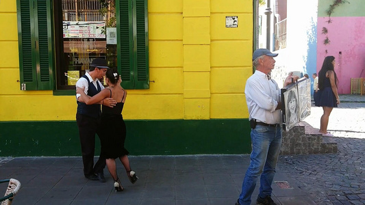 阿根廷街头艺人人文视频视频
