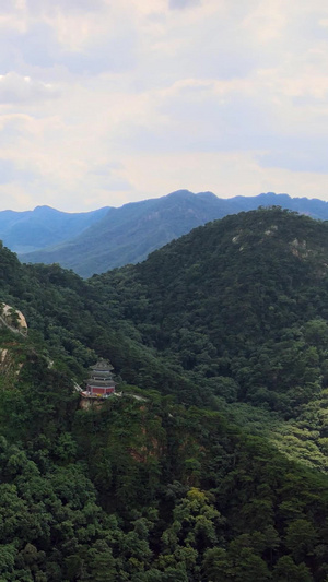 千山弥勒大佛阁宝塔法堂5A风景区26秒视频