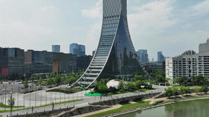 4K四川省成都市中国欧洲中心 28秒视频