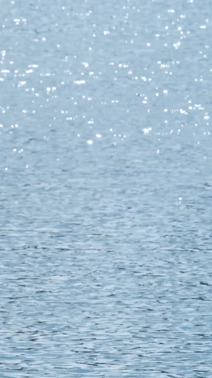河面湖面波光粼粼唯美水面闪光江面空镜水14秒视频