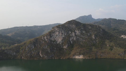 航拍自然风光大山视频