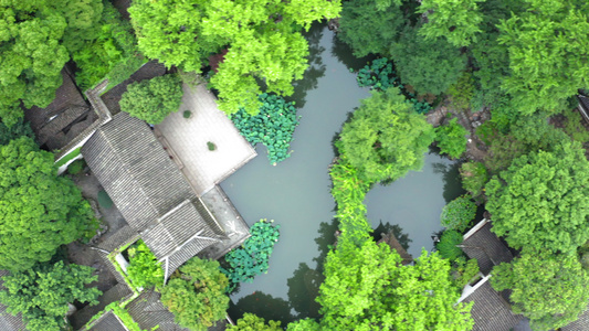 古老传统花园苏州花园中国中视频