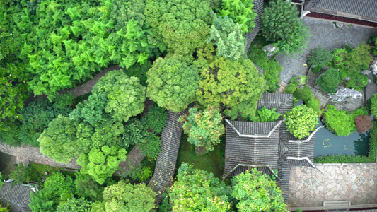 古老传统花园苏州花园中国中视频